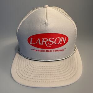 Vintage Larson Hat Snapback Baseball Cap The Storm Door Company Foam Trucker New